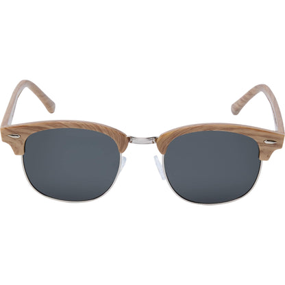 Front View of Brown Palmer Recycled Club Master Sunglassess plain
