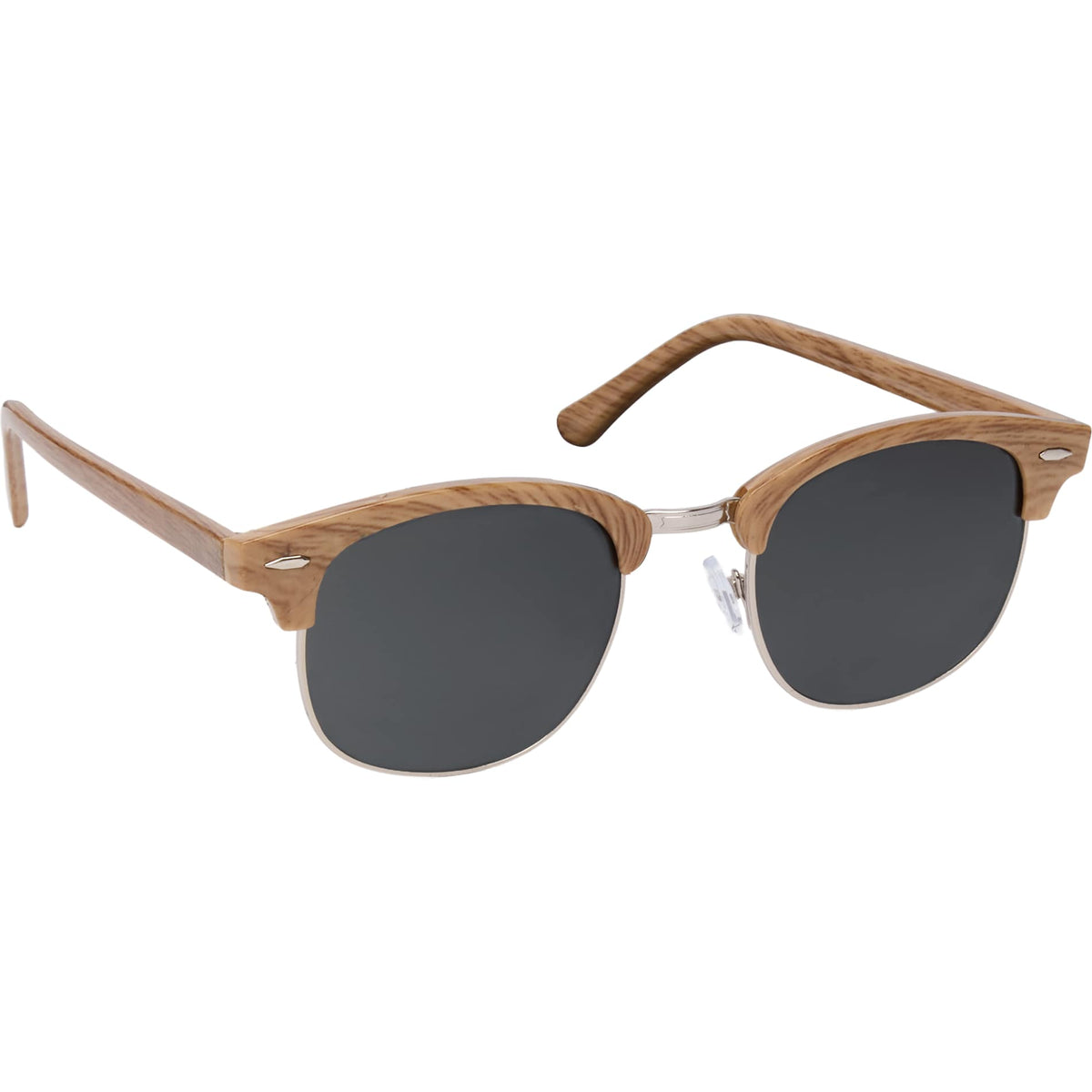 Front View of Brown Palmer Recycled Club Master Sunglassess plain