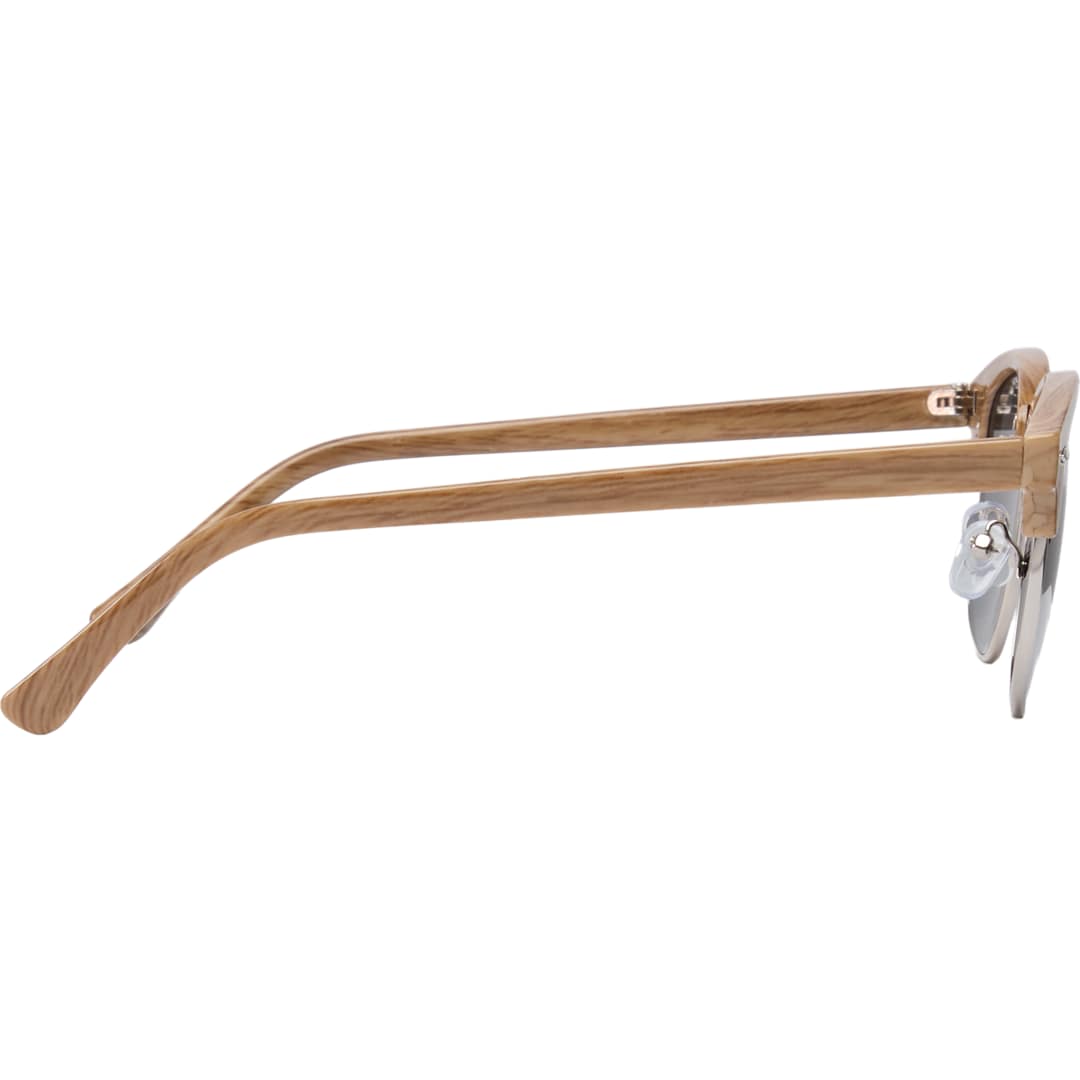 Front View of Brown Palmer Recycled Club Master Sunglassess plain