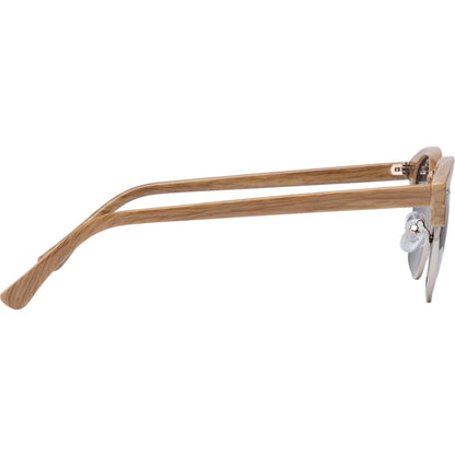 Front View of Brown Palmer Recycled Club Master Sunglassess plain