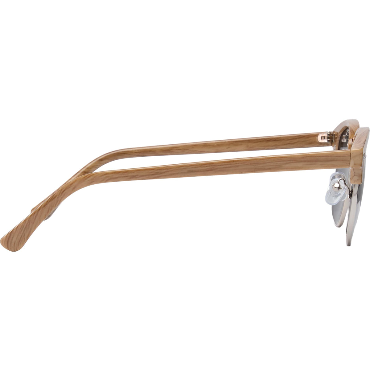 Front View of Brown Palmer Recycled Club Master Sunglassess plain