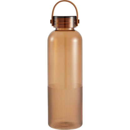 Front View of Brown Prism 24oz  Recycled Plastic Bottle plain