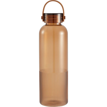 Front View of Brown Prism 24oz  Recycled Plastic Bottle plain