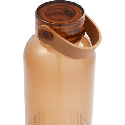 Front View of Brown Prism 24oz  Recycled Plastic Bottle