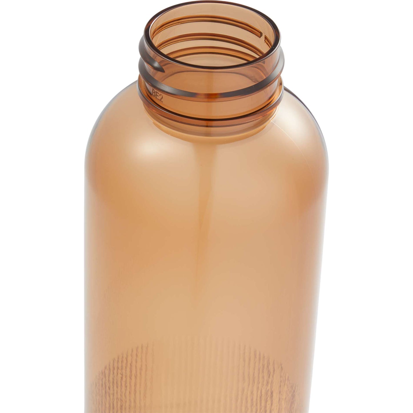 Front View of Brown Prism 24oz  Recycled Plastic Bottle