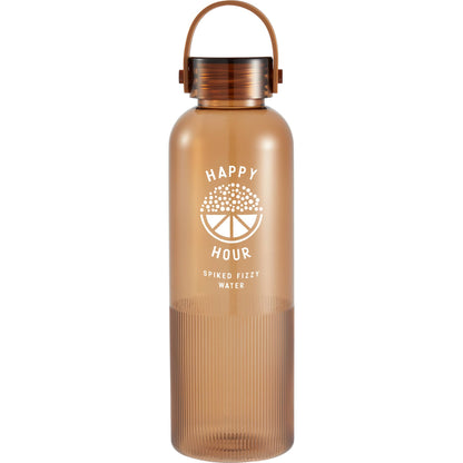 Front View of Brown Prism 24oz  Recycled Plastic Bottle