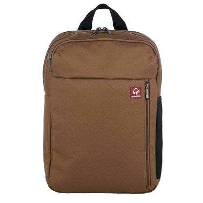 Front View of Brown Wolverine 30L Transit Backpack plain