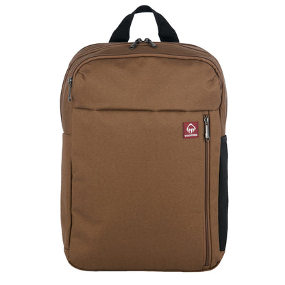 Front View of Brown Wolverine 30L Transit Backpack plain