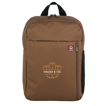 Front View of Brown Wolverine 30L Transit Backpack