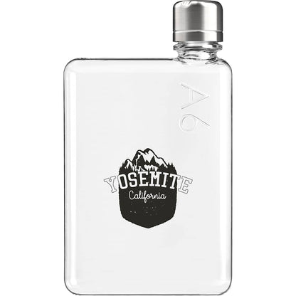 Front View of Clear A6 Tritan memobottle