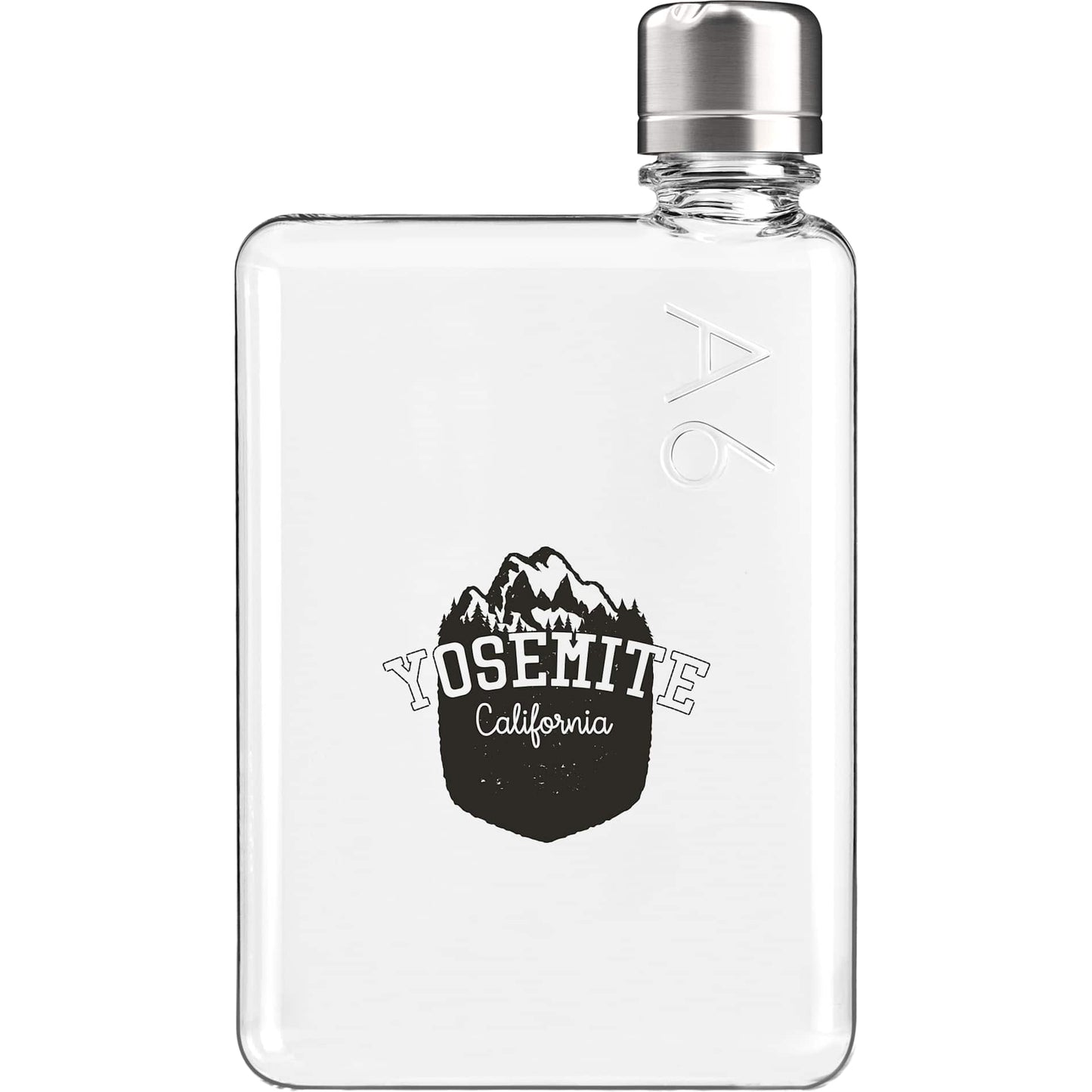 Front View of Clear A6 Tritan memobottle