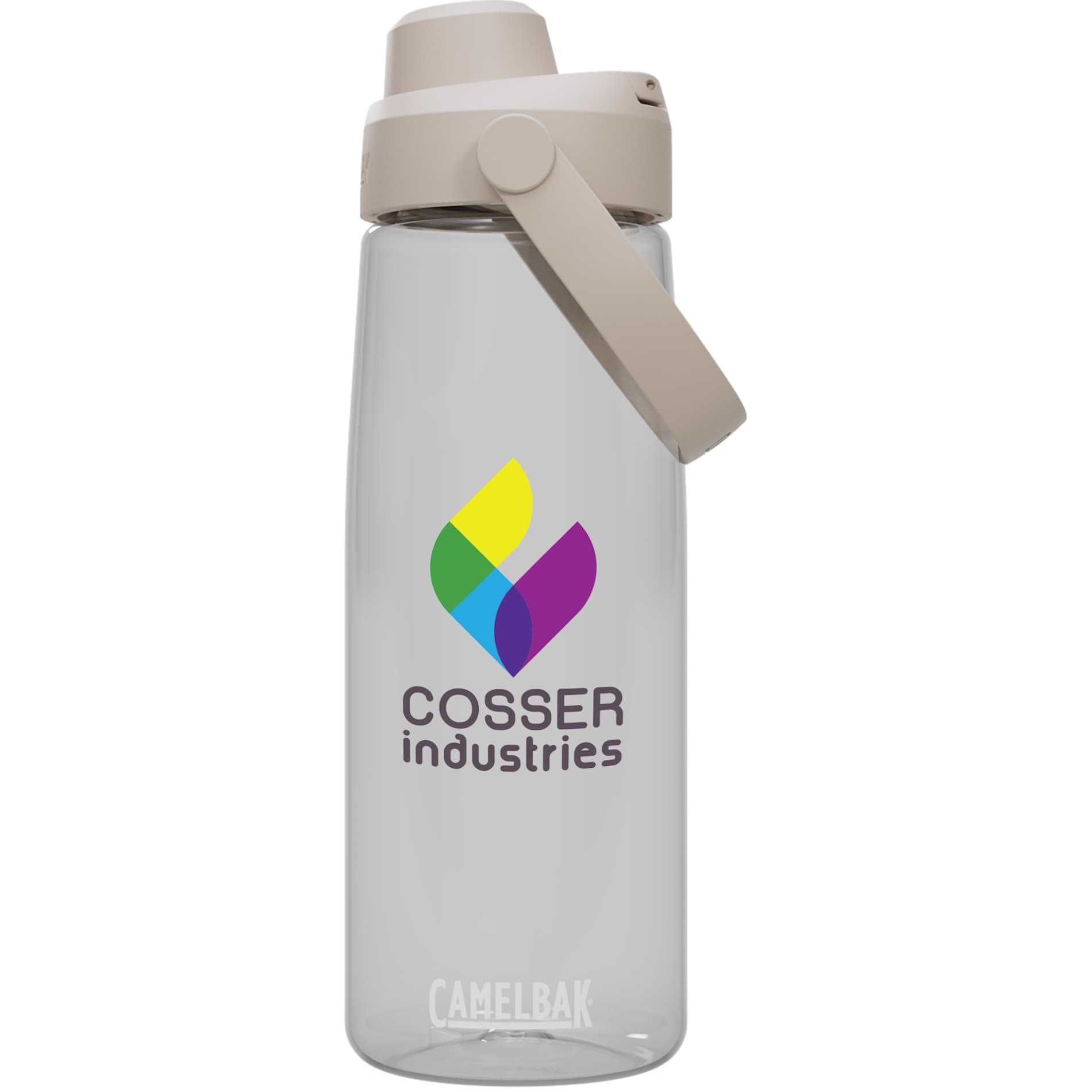 Front View of Clear CamelBak Thrive™ Chug 25oz Bottle Tritan™ Renew