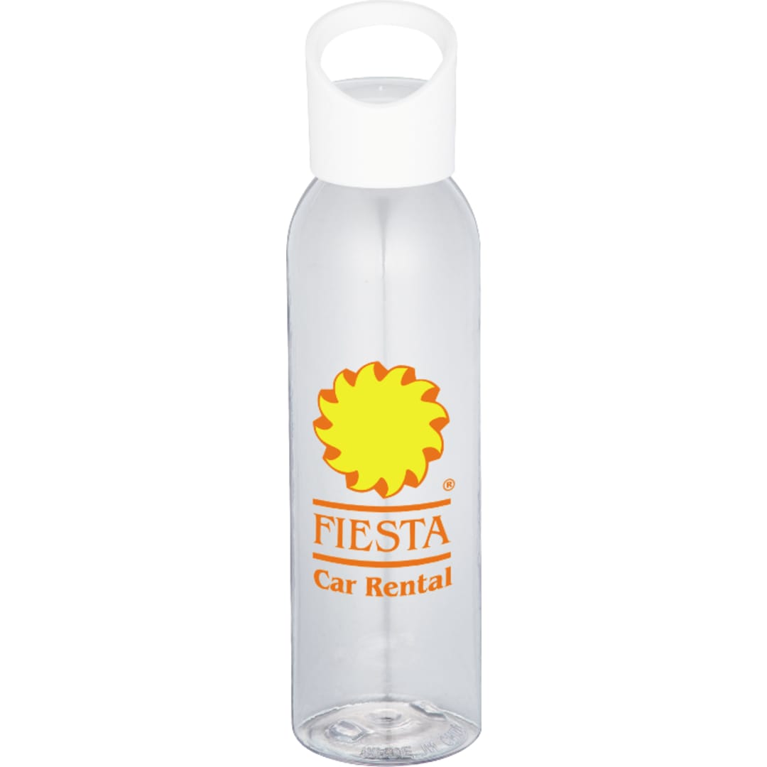 Front View of Clear Casanova 22oz Tritan Sports Bottle