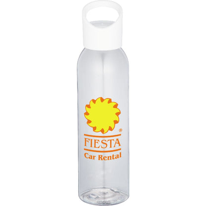 Front View of Clear Casanova 22oz Tritan Sports Bottle
