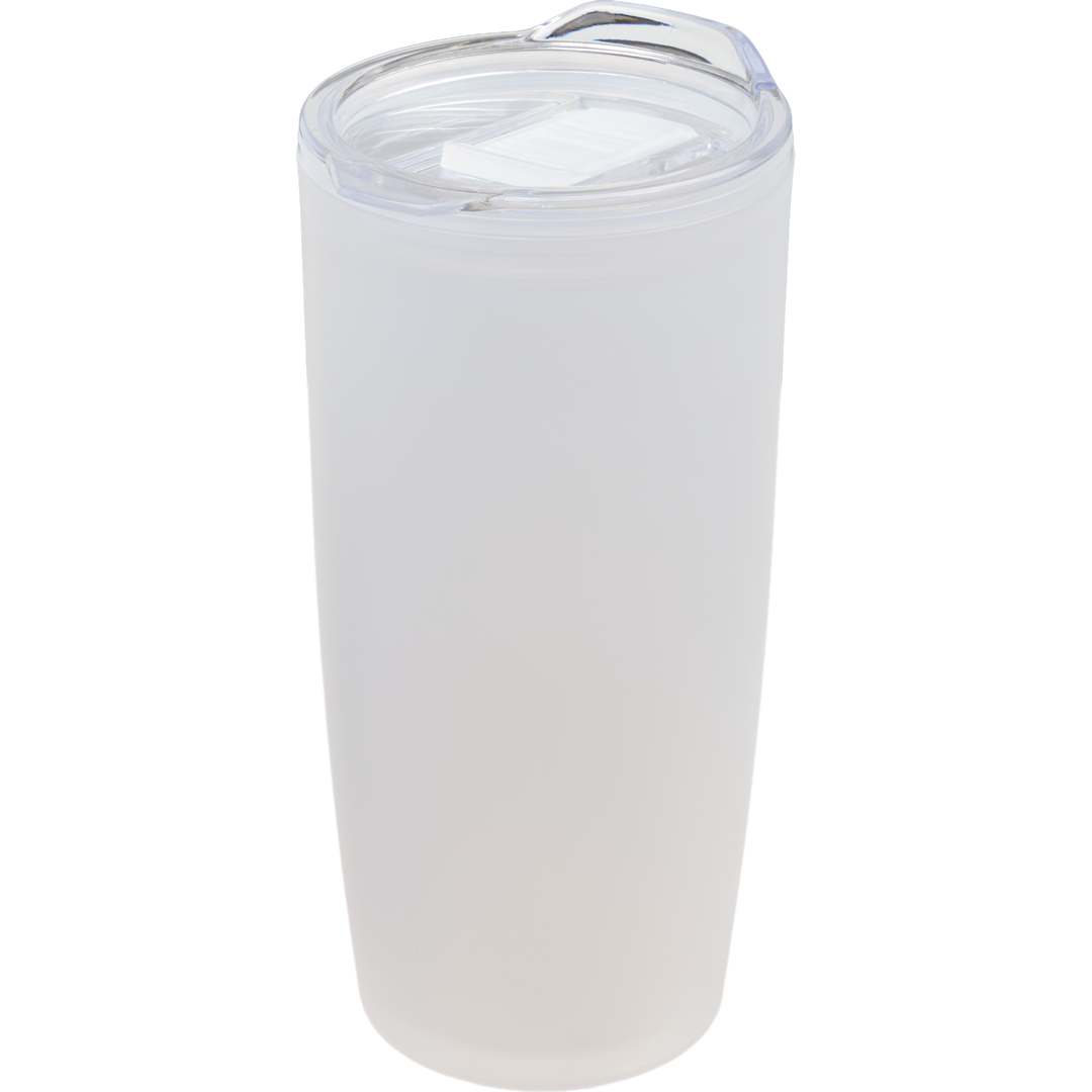 Front View of Clear Coastal Double Wall Tumbler 22 oz plain