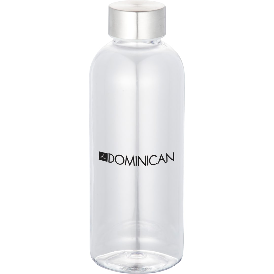 Front View of Clear Elixir 20oz Tritan Sports Bottle