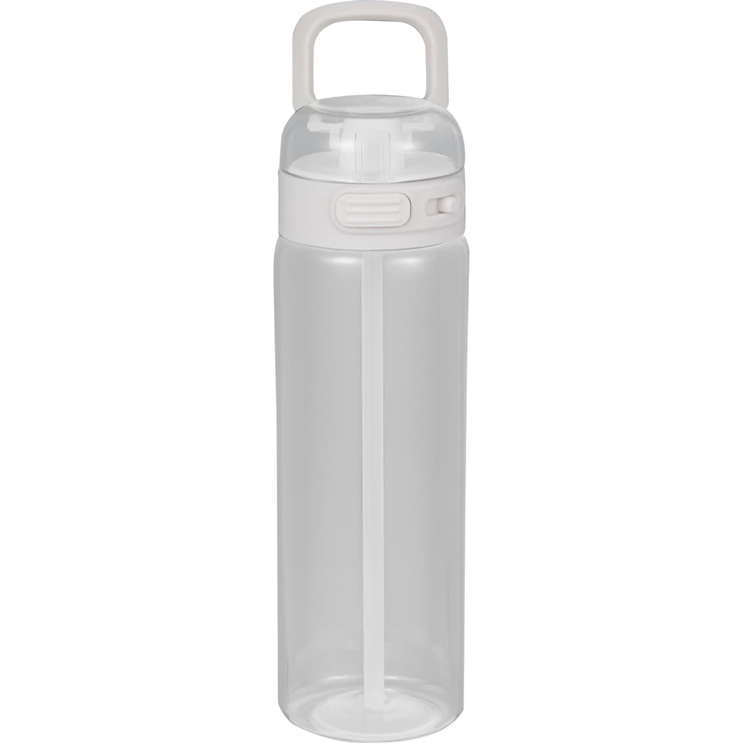 Front View of Clear Era Recycled Plastic Bottle 27oz plain