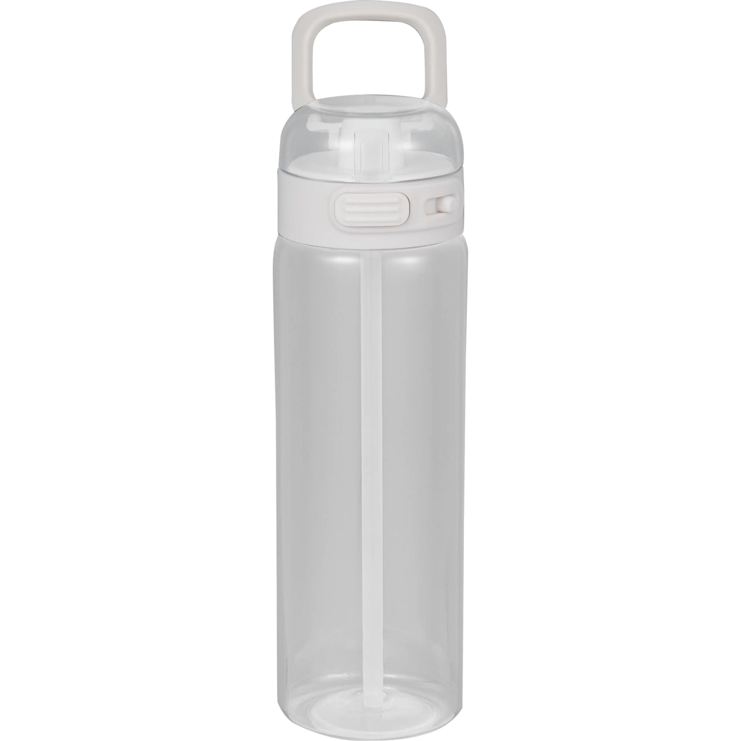 Front View of Clear Era Recycled Plastic Bottle 27oz plain