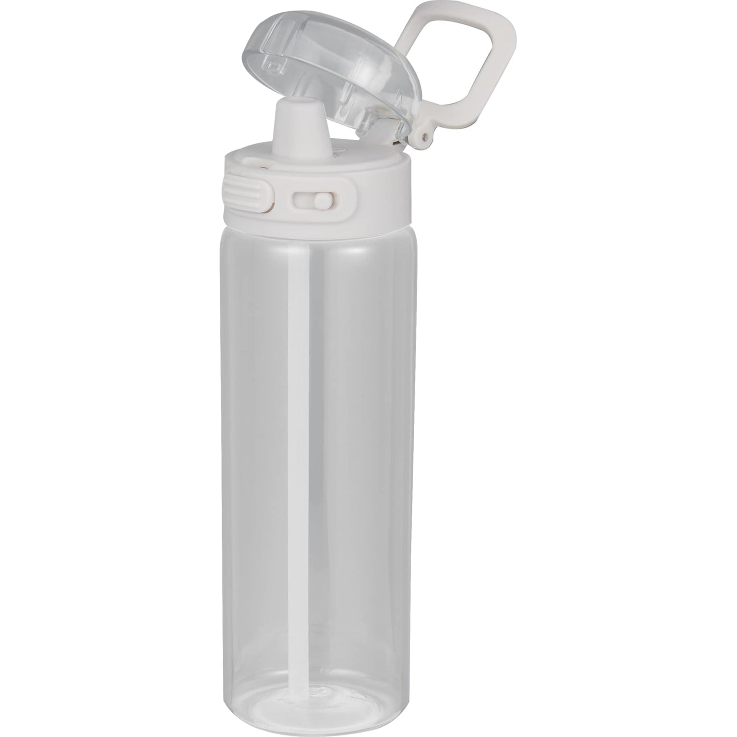 Front View of Clear Era Recycled Plastic Bottle 27oz plain