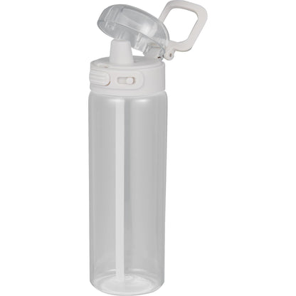 Front View of Clear Era Recycled Plastic Bottle 27oz plain