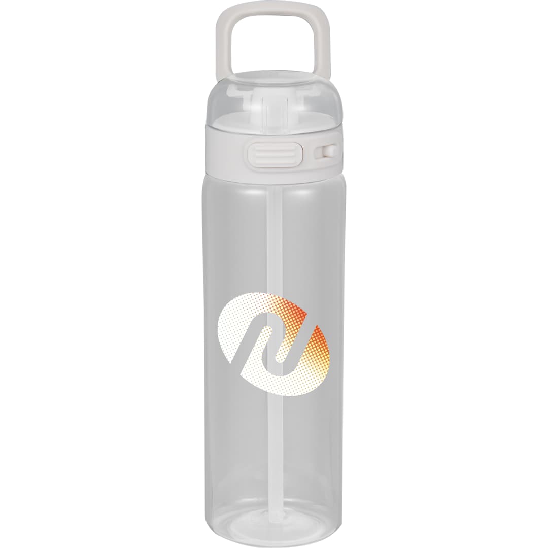 Front View of Clear Era Recycled Plastic Bottle 27oz