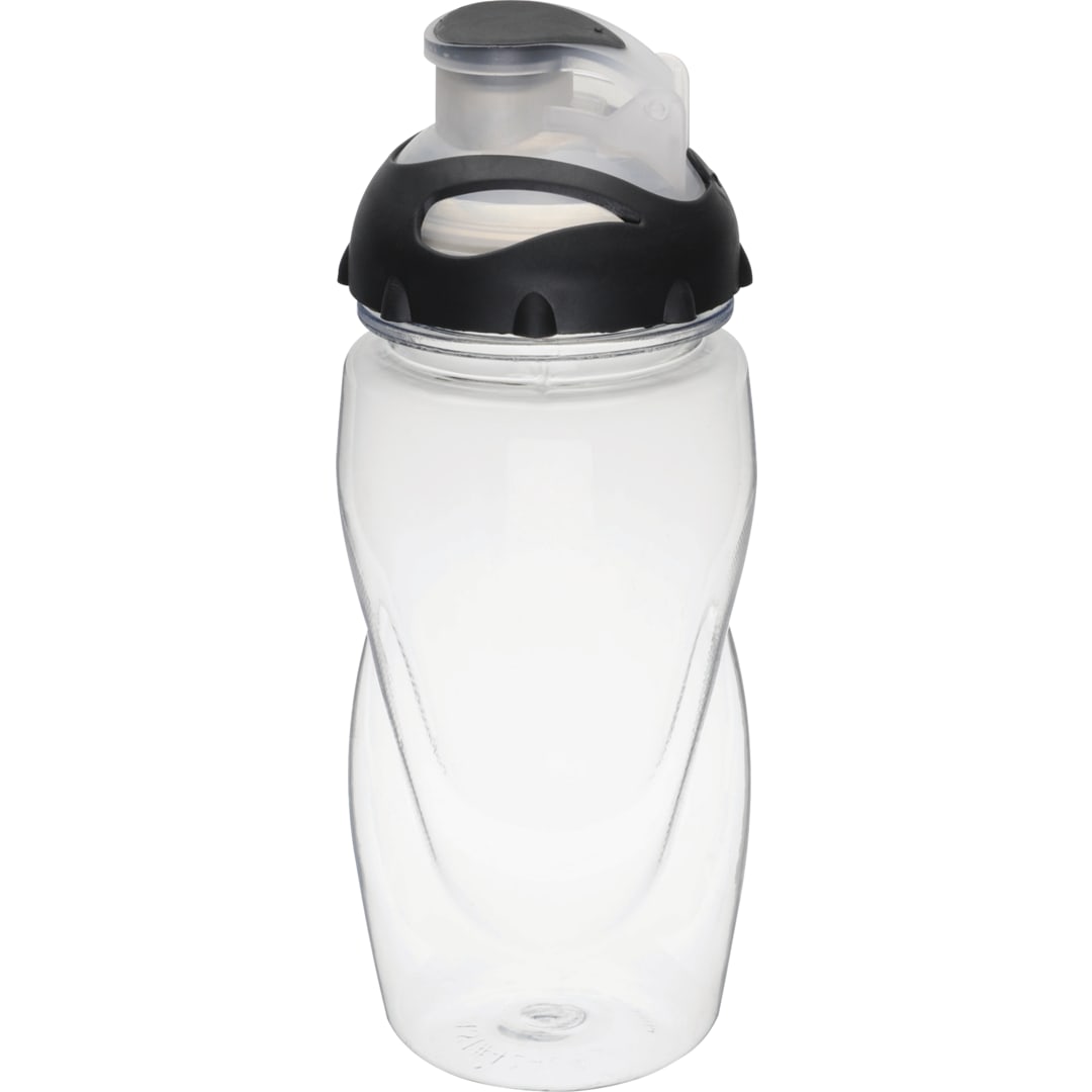 Front View of Clear Gobi 17oz Sports Bottle plain