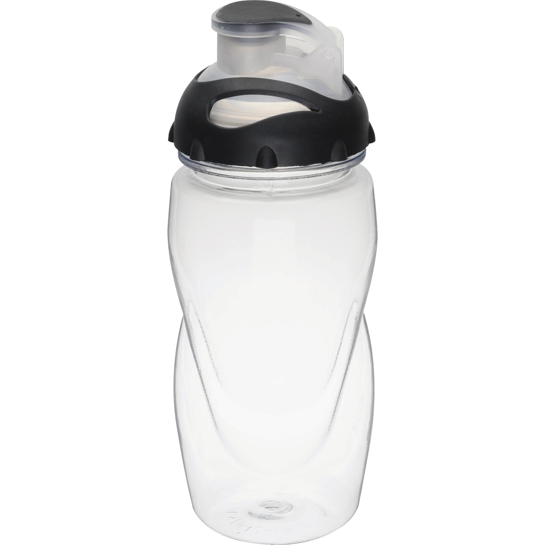 Front View of Clear Gobi 17oz Sports Bottle plain