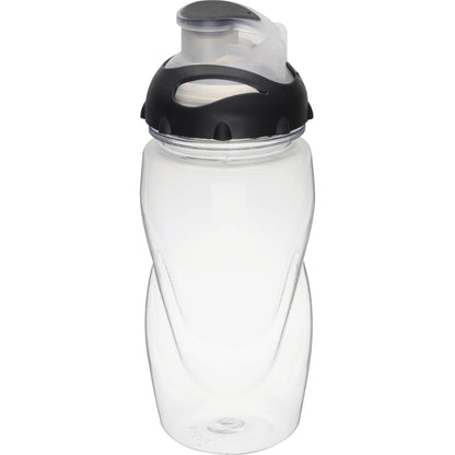Front View of Clear Gobi 17oz Sports Bottle plain