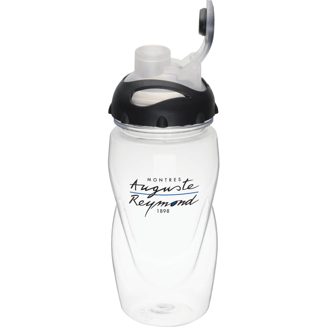 Front View of Clear Gobi 17oz Sports Bottle