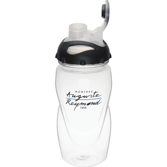 Front View of Clear Gobi 17oz Sports Bottle