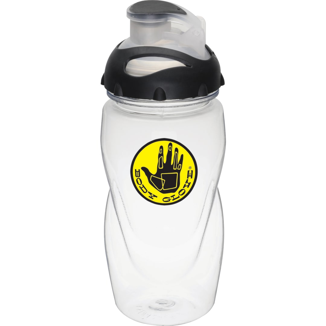 Front View of Clear Gobi 17oz Sports Bottle