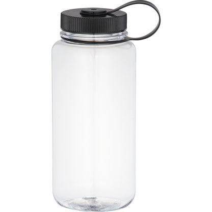 Front View of Clear Hardy 30oz Tritan Sports Bottle plain