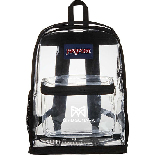 Front View of Clear Jansport Clear Backpack