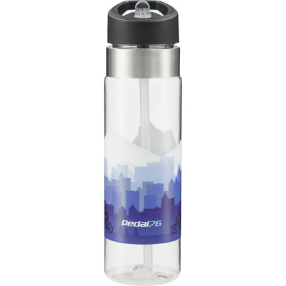Front View of Clear Kensington BPA Free Tritan™ Sport Bottle 20oz