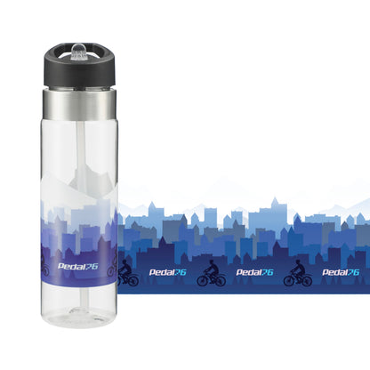 Front View of Clear Kensington BPA Free Tritan™ Sport Bottle 20oz