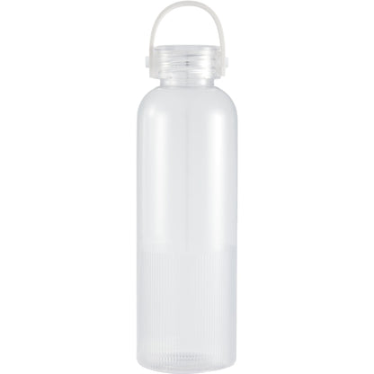 Front View of Clear Prism 24oz  Recycled Plastic Bottle plain