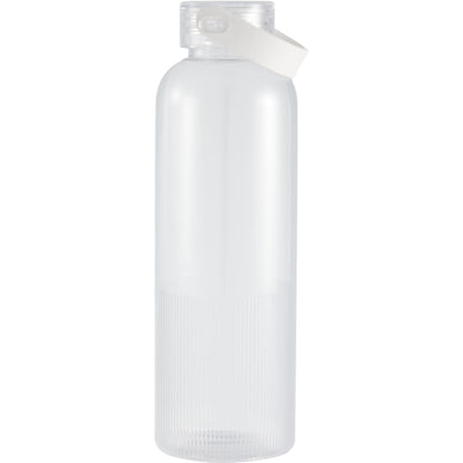 Front View of Clear Prism 24oz  Recycled Plastic Bottle plain