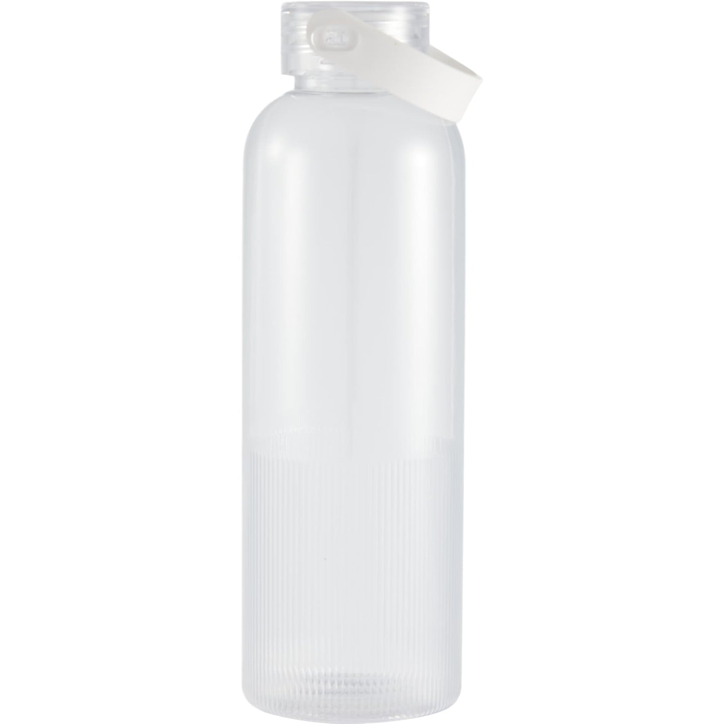 Front View of Clear Prism 24oz  Recycled Plastic Bottle plain