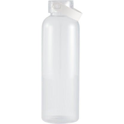 Front View of Clear Prism 24oz  Recycled Plastic Bottle plain