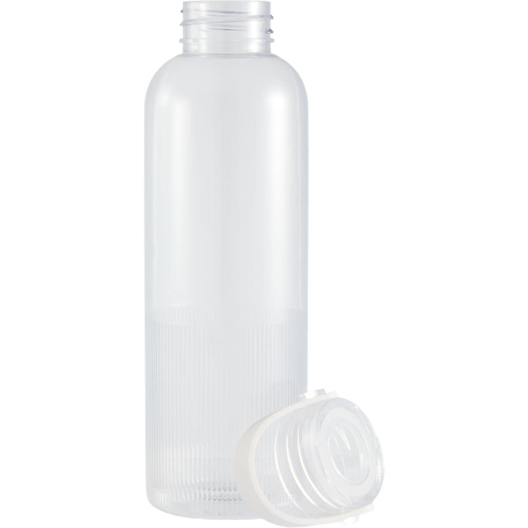 Front View of Clear Prism 24oz  Recycled Plastic Bottle plain