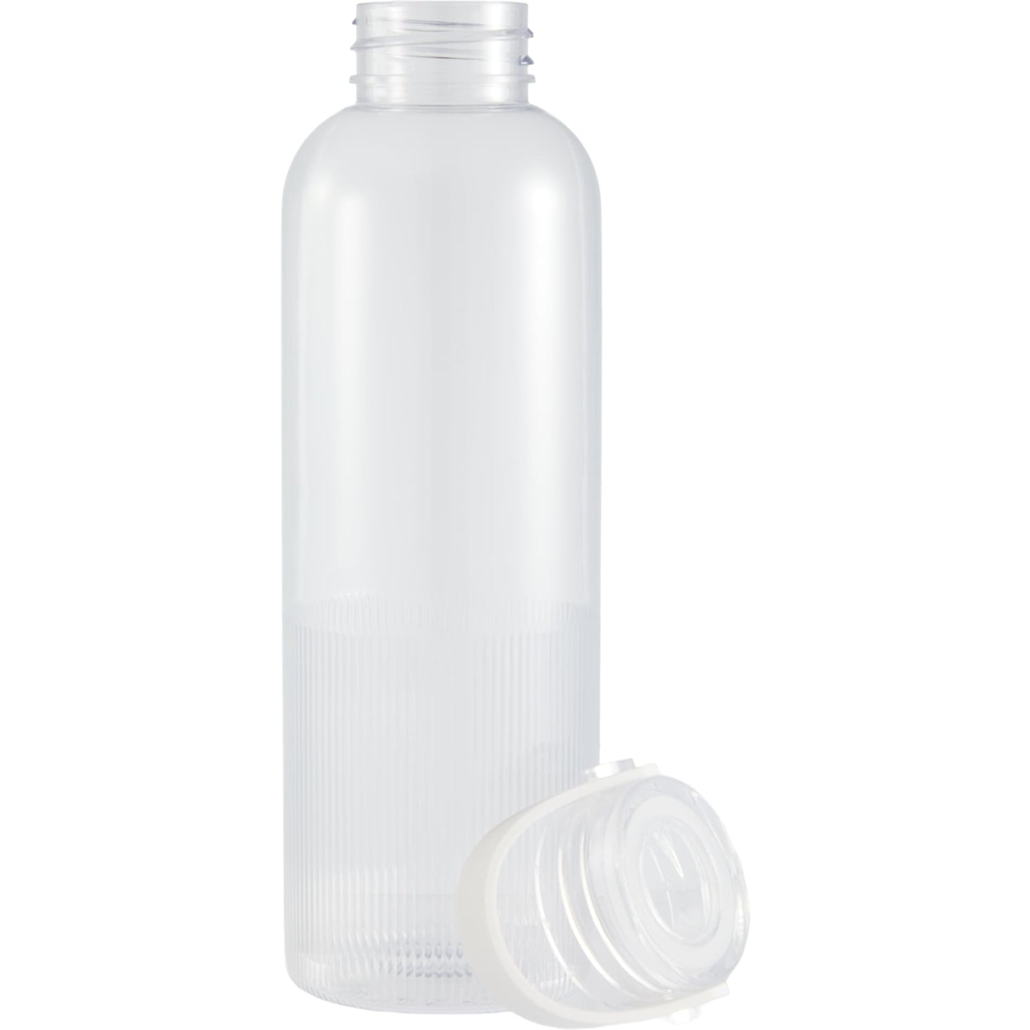 Front View of Clear Prism 24oz  Recycled Plastic Bottle plain