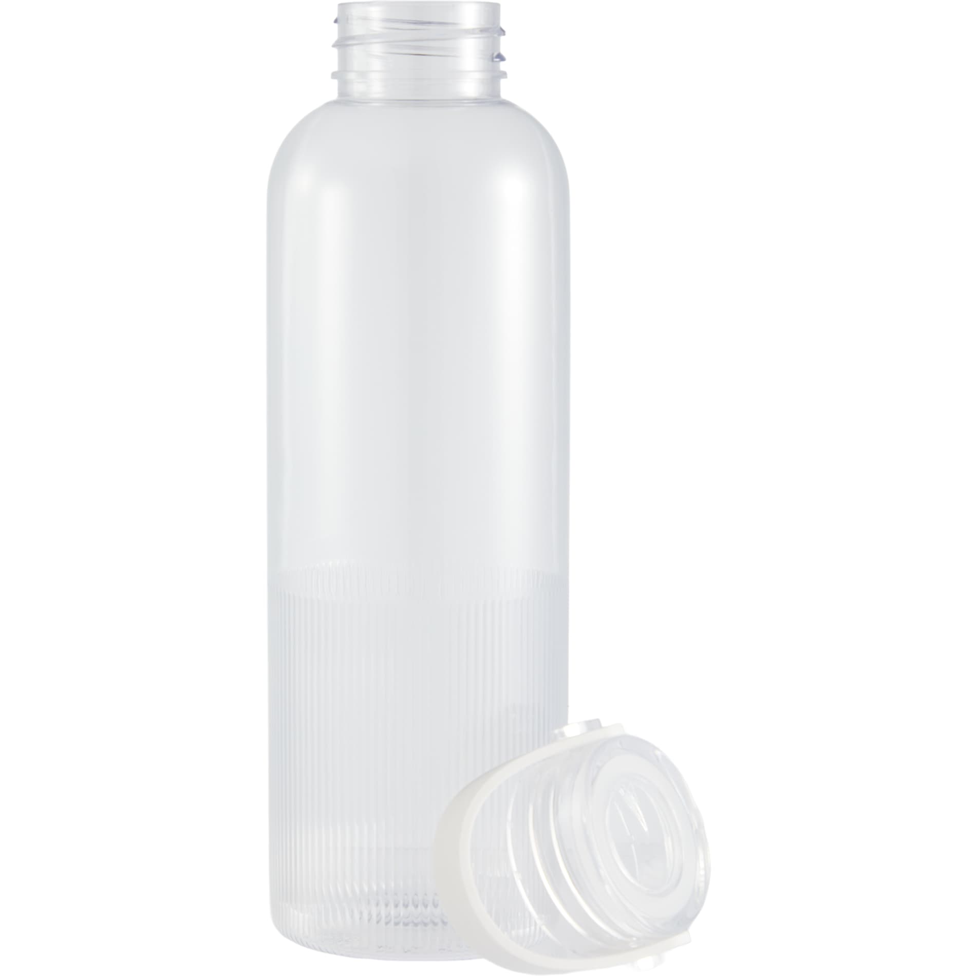 Front View of Clear Prism 24oz  Recycled Plastic Bottle plain