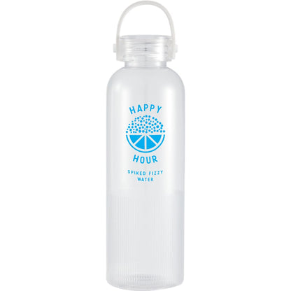 Front View of Clear Prism 24oz  Recycled Plastic Bottle