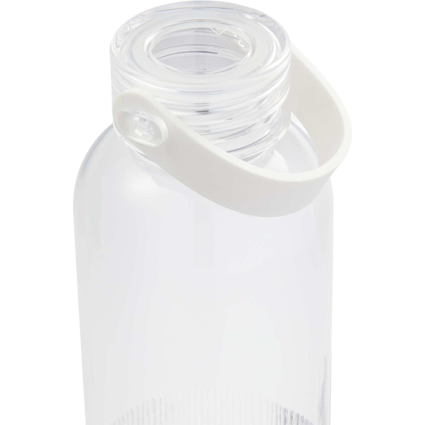 Front View of Clear Prism 24oz  Recycled Plastic Bottle