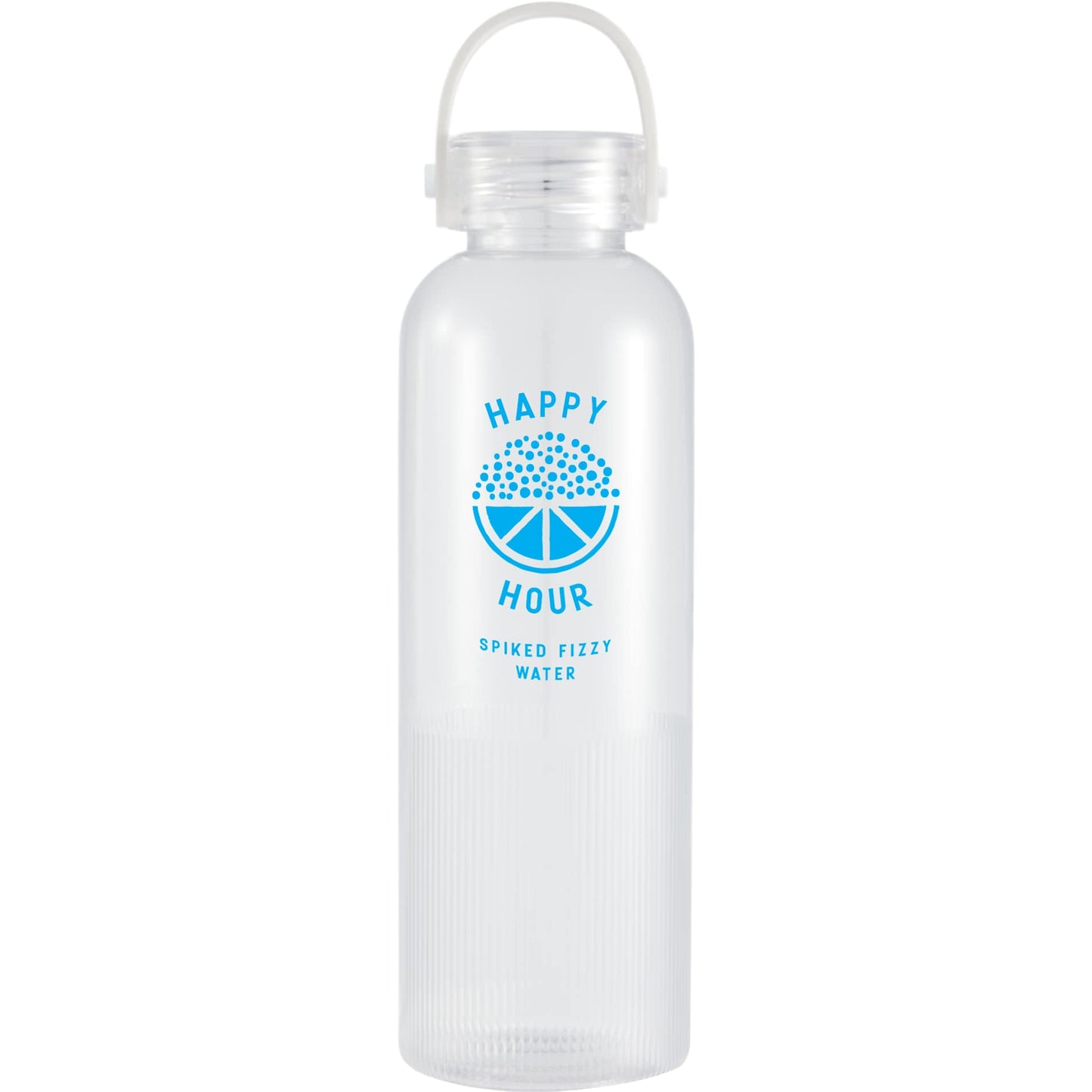 Front View of Clear Prism 24oz  Recycled Plastic Bottle