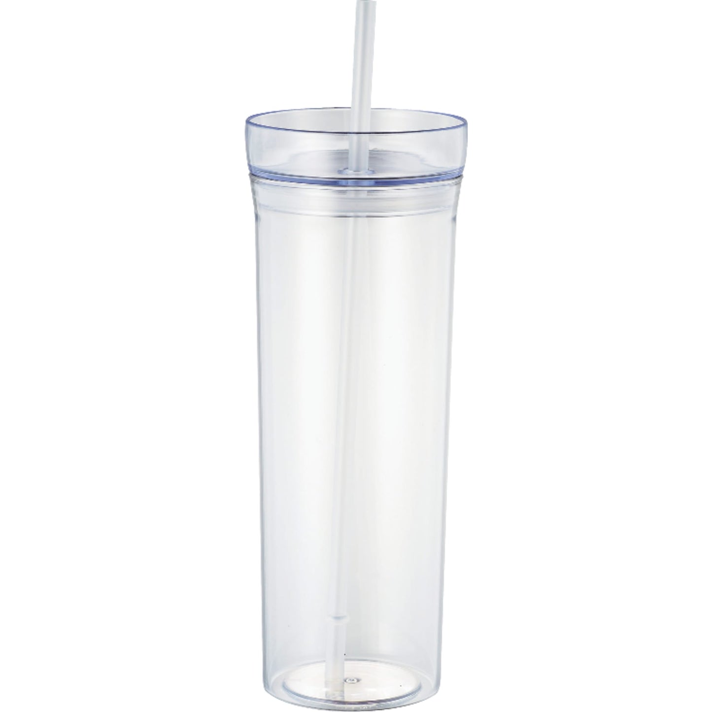 Front View of Clear Sauron 22oz Tumbler with Straw plain