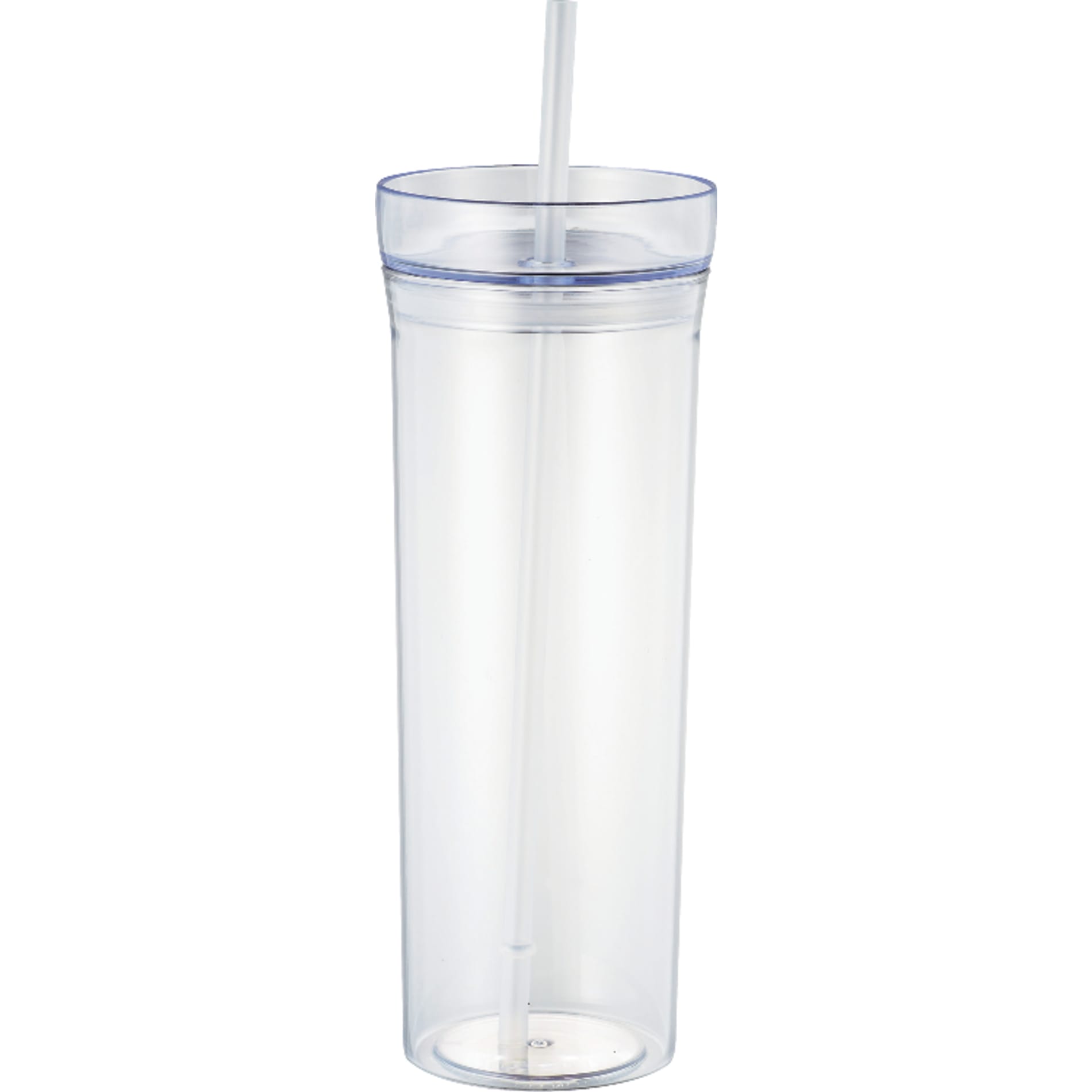 Front View of Clear Sauron 22oz Tumbler with Straw plain