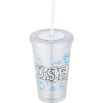Front View of Clear Sedici Tumbler 16oz