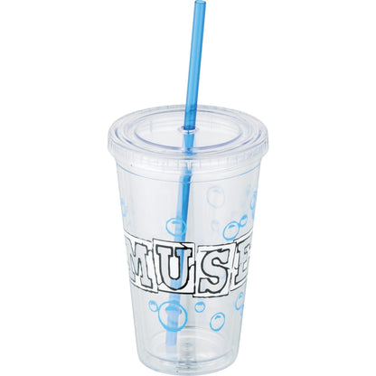 Front View of Clear Sedici Tumbler 16oz