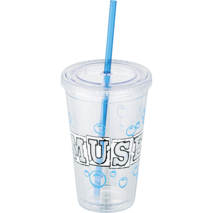 Front View of Clear Sedici Tumbler 16oz